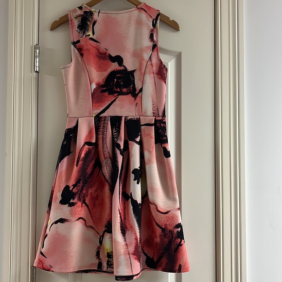 Apt 9 Floral Sleeveless Dress with Black and Pink Accents - Picture 3 of 3